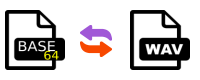Convert base64 to wav