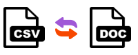 Convertire csv in doc