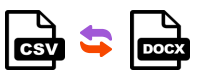 Convertire csv in docx